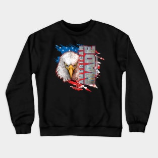 American Made Eagle with Flag Crewneck Sweatshirt